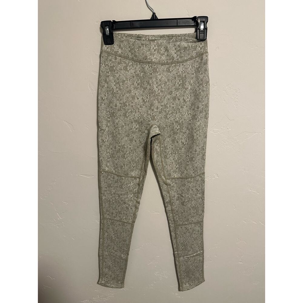 Gymshark Green Fleur Texture High Waist Print Leggings Women size small